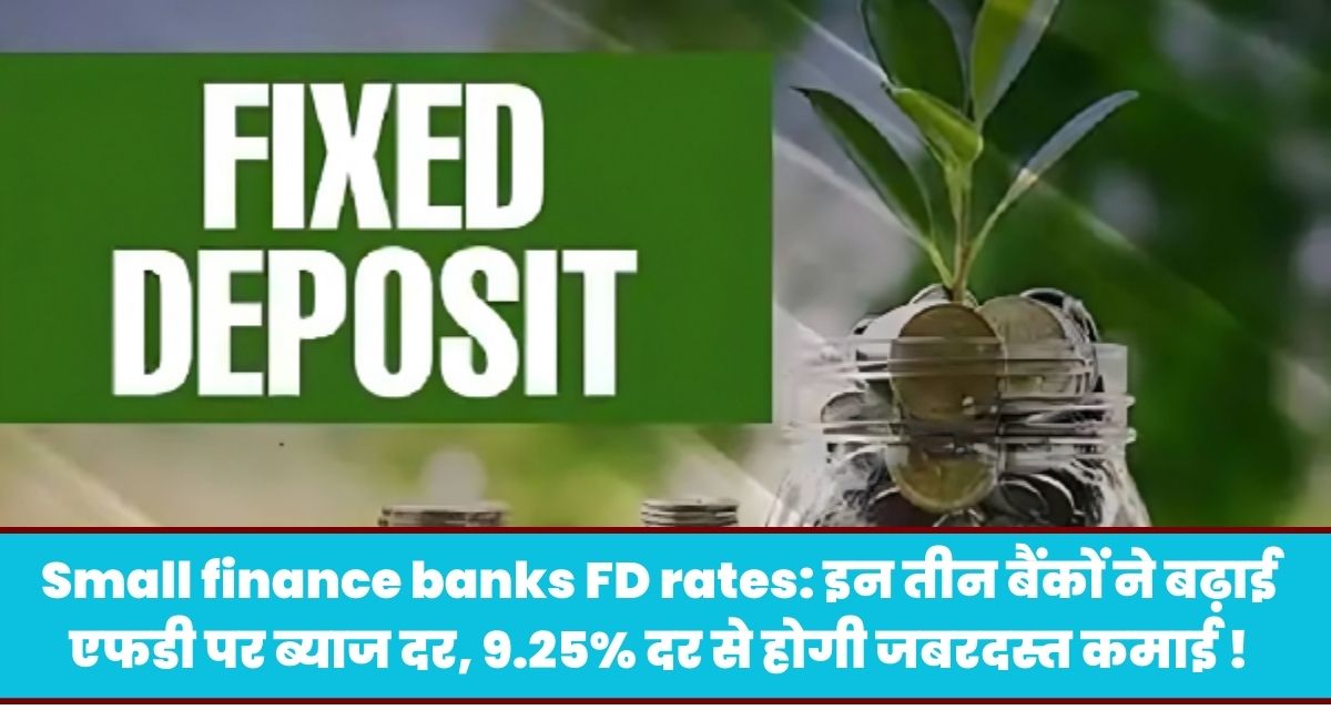 Small finance banks FD rates